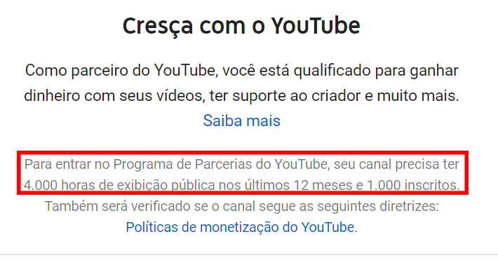 como monetizar meu canal no youtube